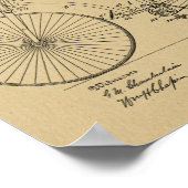 1888 brochure met fietspatroon — Kunstafdrukken Poster (Hoek)