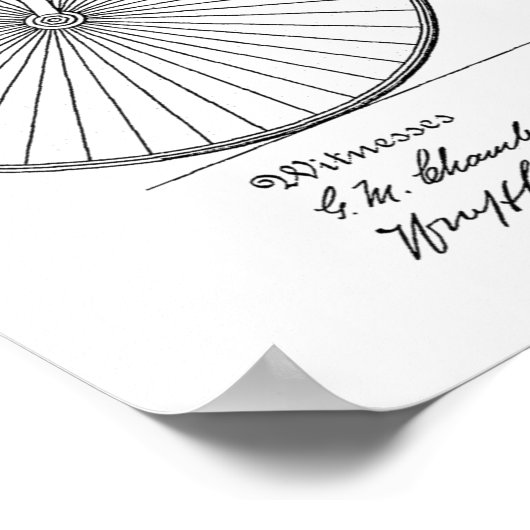 1888 brochure met fietspatroon poster (Hoek)