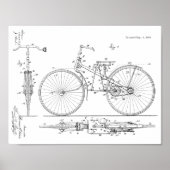 1888  brochure over fietspatroon — Kunstafdrukken Poster (Voorkant)