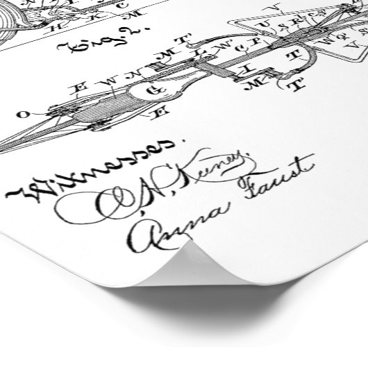 1888 brochure over fietspatroon — Kunstafdrukken Poster (Hoek)