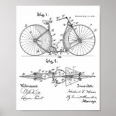 1888 brochure over fietspatroon — Kunstafdrukken Poster (Voorkant)