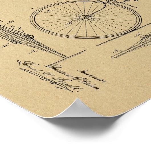 1888  brochure over fietspatroon — Kunstafdrukken Poster (Hoek)