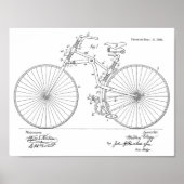 1888  brochure over fietspatroon — Kunstafdrukken Poster (Voorkant)