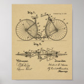 1888 brochure over fietspatroon — Kunstafdrukken Poster (Voorkant)