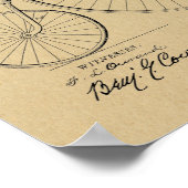 1888  High Wheeler Bicycle Patent Art Print (Hoek)