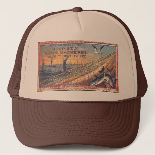 "1888  makreel AD" Trucker Pet (Voorkant)