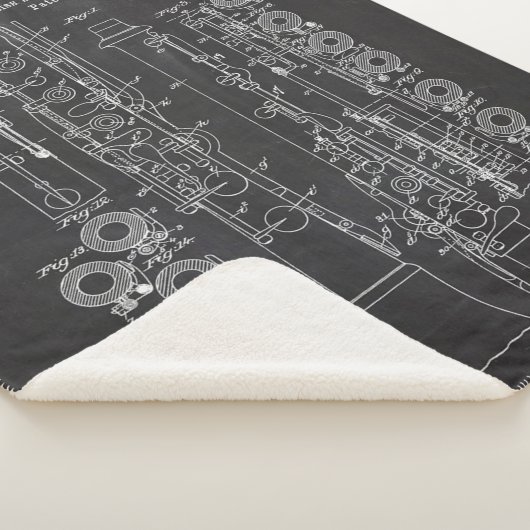 1888 Oboe of English Horn - Patenttekening Sherpa Deken (3/4)