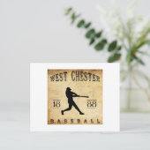 1888 West Chester Pennsylvania Baseball Briefkaart (Staand voorkant)
