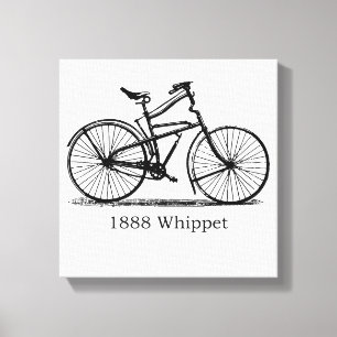1888 Whippet Canvas Afdruk