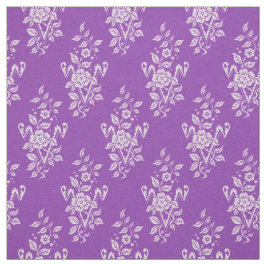 1889 Bloemen, Mauveine Paarse Stof