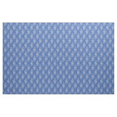 1889 Bloemen, Middelblauw Stof (Yard (91,4 cm))