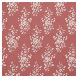 1889 Bloemen, Rood Stof