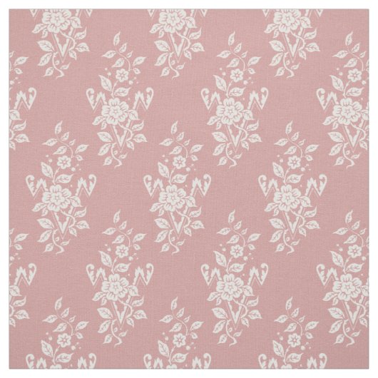 1889 Bloemen, Roze Stof (Swatch)