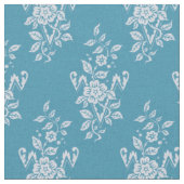 1889 Bloemen, Turquoise Stof (Close Up)