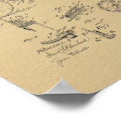 1889  brochure met fietspatroon poster (Hoek)