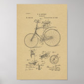 1889  brochure met fietspatroon poster (Voorkant)
