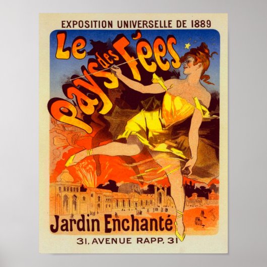 1889 Expositie Uninverselle - Wereldtentoonstellin Poster (Voorkant)