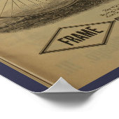 1889 fietsenmagazijn en kunstwerk Poster (Hoek)