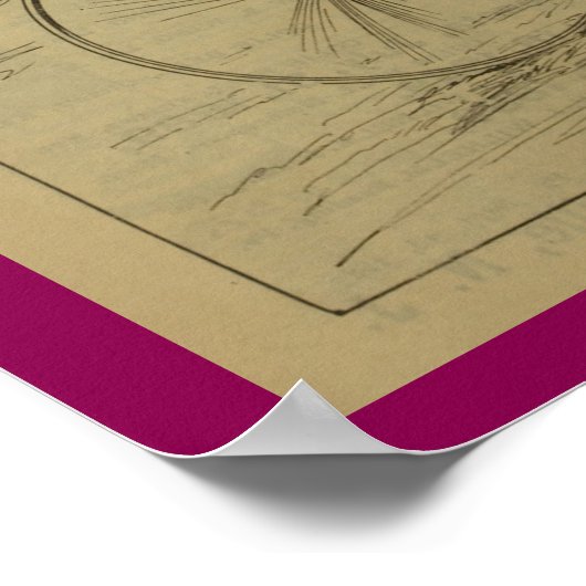 1889  fietsenmagazijn en kunstwerk Poster (Hoek)