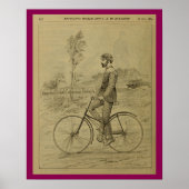 1889  fietsenmagazijn en kunstwerk Poster (Voorkant)