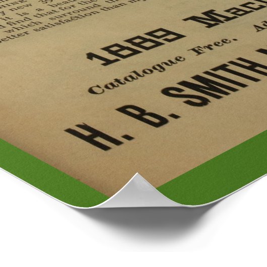 1889  fietsenmagazijn en kunstwerk Poster (Hoek)