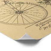 1889 fietsklep voor dress-patentkunst poster (Hoek)