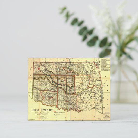 1889 Indische Territoriale kaart (Staand voorkant)