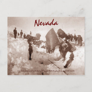 1889 Nevada Train Wreck Briefkaart