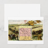 1889 North Dakota Briefkaart (Voorkant / Achterkant)