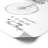 1889  printplaat met tricycle Patent- Poster (Hoek)