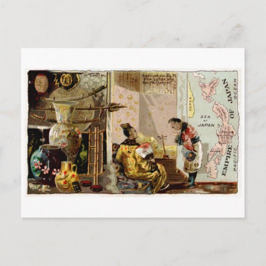 1889 Rijk van Japan Briefkaart (Voorkant)