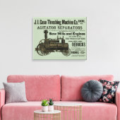 1889 Schotelmachine voor het Boerderij van schroef Canvas Afdruk (Insitu (Woonkamer))