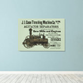 1889 Schotelmachine voor het Boerderij van schroef Canvas Afdruk (Insitu (Houten vloer))