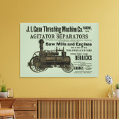 1889 Schotelmachine voor het Boerderij van schroef Canvas Afdruk (Insitu (Woonkamer))