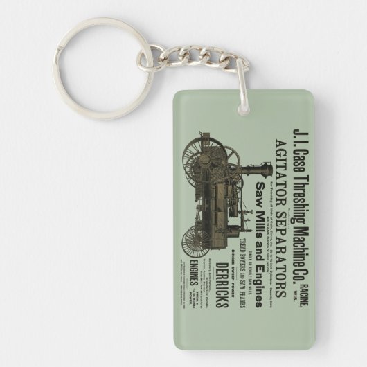 1889 Schotelmachine voor het Boerderij van schroef Sleutelhanger (Voorkant)