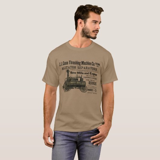 1889 Schotelmachine voor het Boerderij van schroef T-shirt (Voorkant volledig)