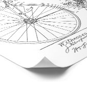 1889 Vintage Bicycle Patent Art Print (Hoek)