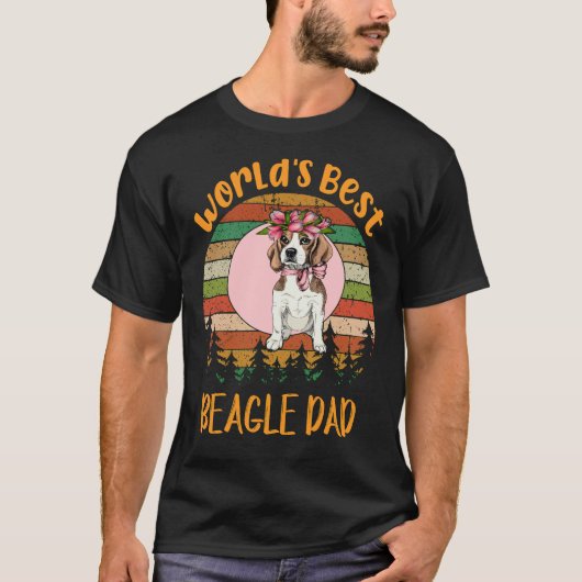 188 Beste Beagle-vader ter wereld T-shirt (Voorkant)