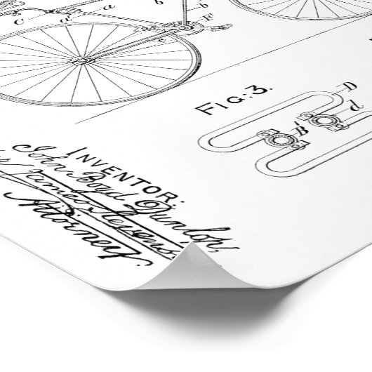 1890  afdrukken van fietspatronen aanpassen poster (Hoek)