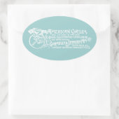 1890 Amerikaanse cycli Ovale Sticker (Tas)