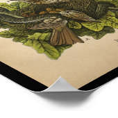 1890 Bird Print Brown Thrush (Hoek)