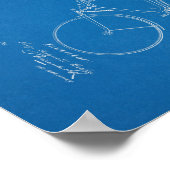 1890  blauwdruk voor fietspatronen poster (Hoek)