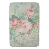 1890 Britse  Stof Rozen & Daisies Badmat (Voorkant Verticaal)