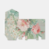1890 Britse  Stof Rozen & Daisies Bedankdoosjes (Uitgevouwen)