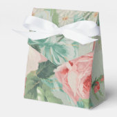 1890 Britse  Stof Rozen & Daisies Bedankdoosjes (Voorkant Zijde)