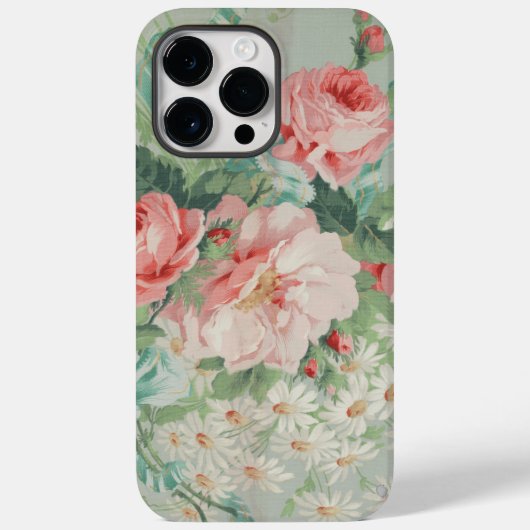 1890 Britse Stof Rozen & Daisies Case-Mate iPhone Case (Achterkant)