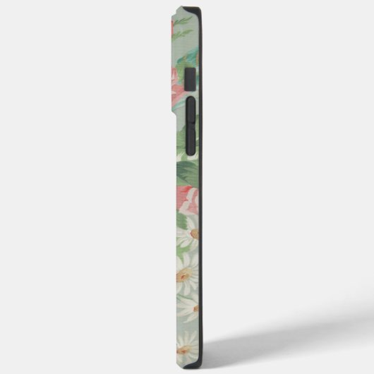 1890 Britse Stof Rozen & Daisies Case-Mate iPhone Case (Achterkant / Links)