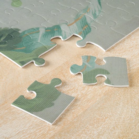 1890 Britse Stof Rozen & Daisies Legpuzzel (Zijkant)