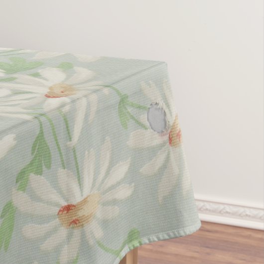 1890 Britse  Stof Rozen & Daisies Tafelkleed (Voorbeeld)