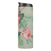 1890 Britse  Stof Rozen & Daisies Thermosbeker (Geroteerd rechts)